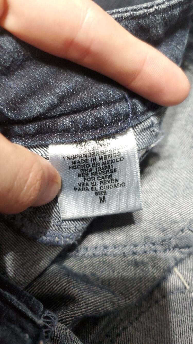 Domaine Dark Wash Low Rise Skinny Jeans with Thick Contrast Stitching - Picture 4 of 6